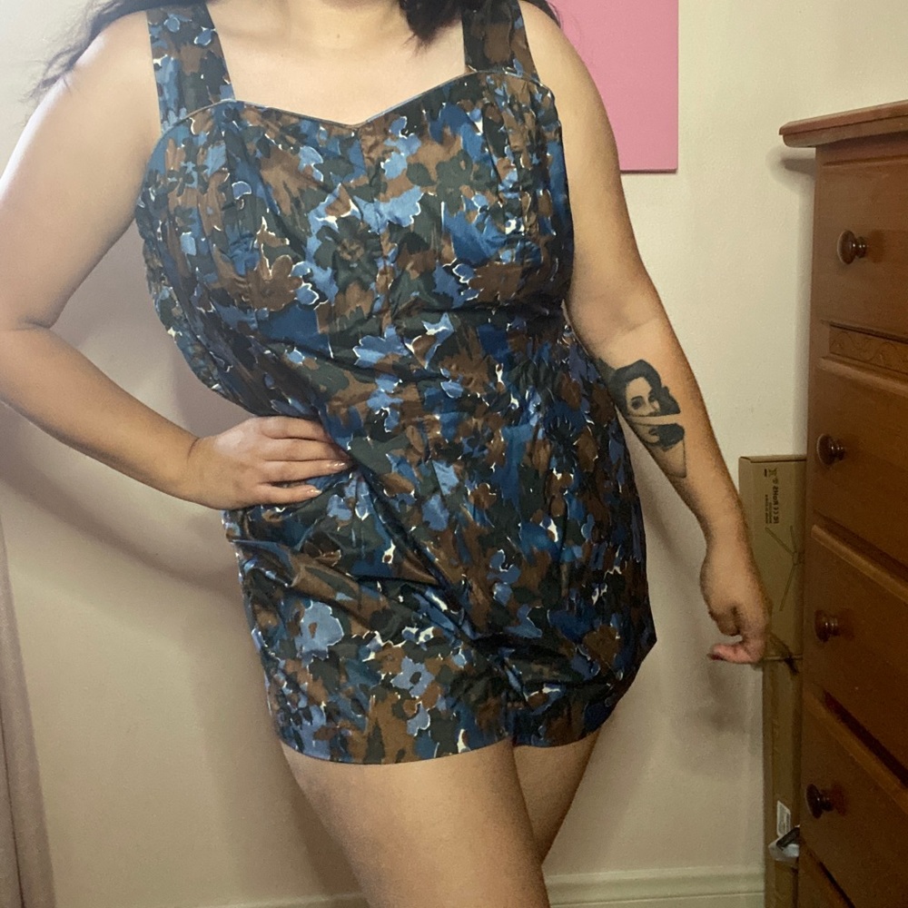 60's Plus Size Playsuit
